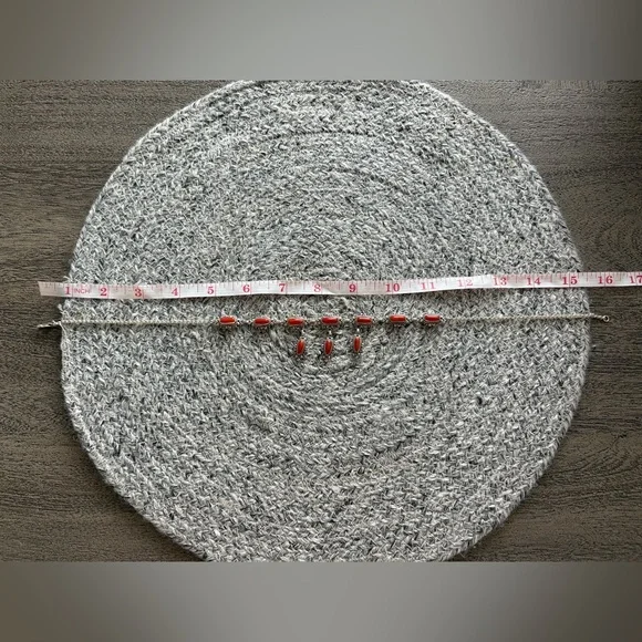 Coral Sterling Silver Necklace - Picture 3 of 5